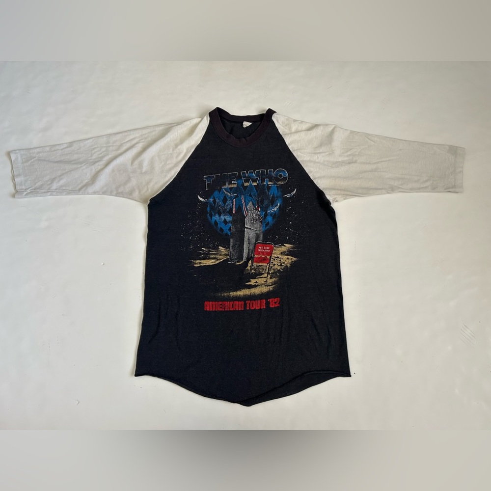Vintage THE WHO 1982 World Tour Concert Unisex Shirt Sz L